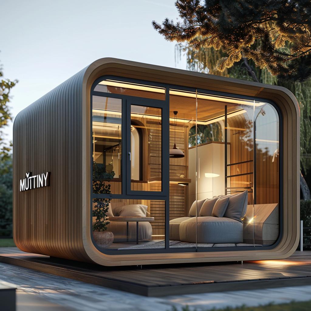 Birch cabin house