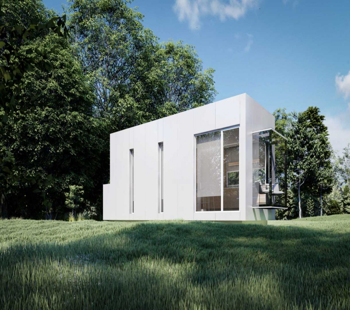 Curvo modular house